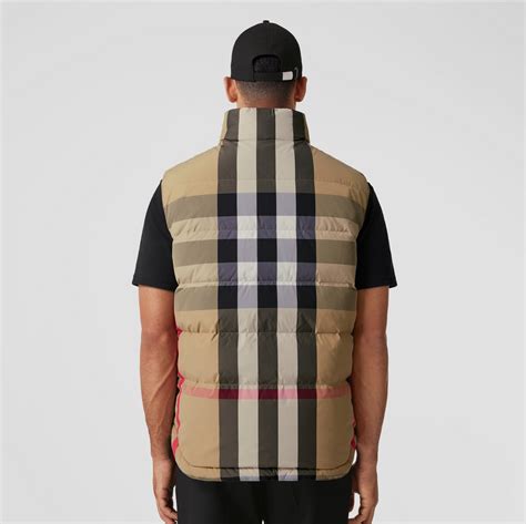 burberry reversible gilet|burberry gilet men's.